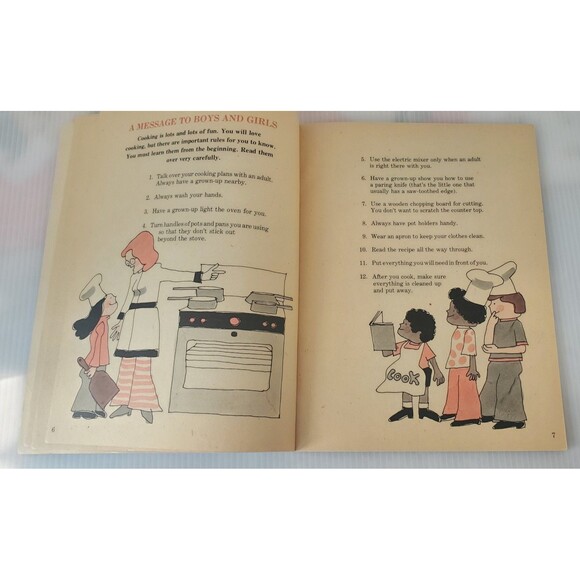Vintage The Great Treat Cook Book for Boys and Girls Easy to Read 1975 Kids 70s - Picture 5 of 10